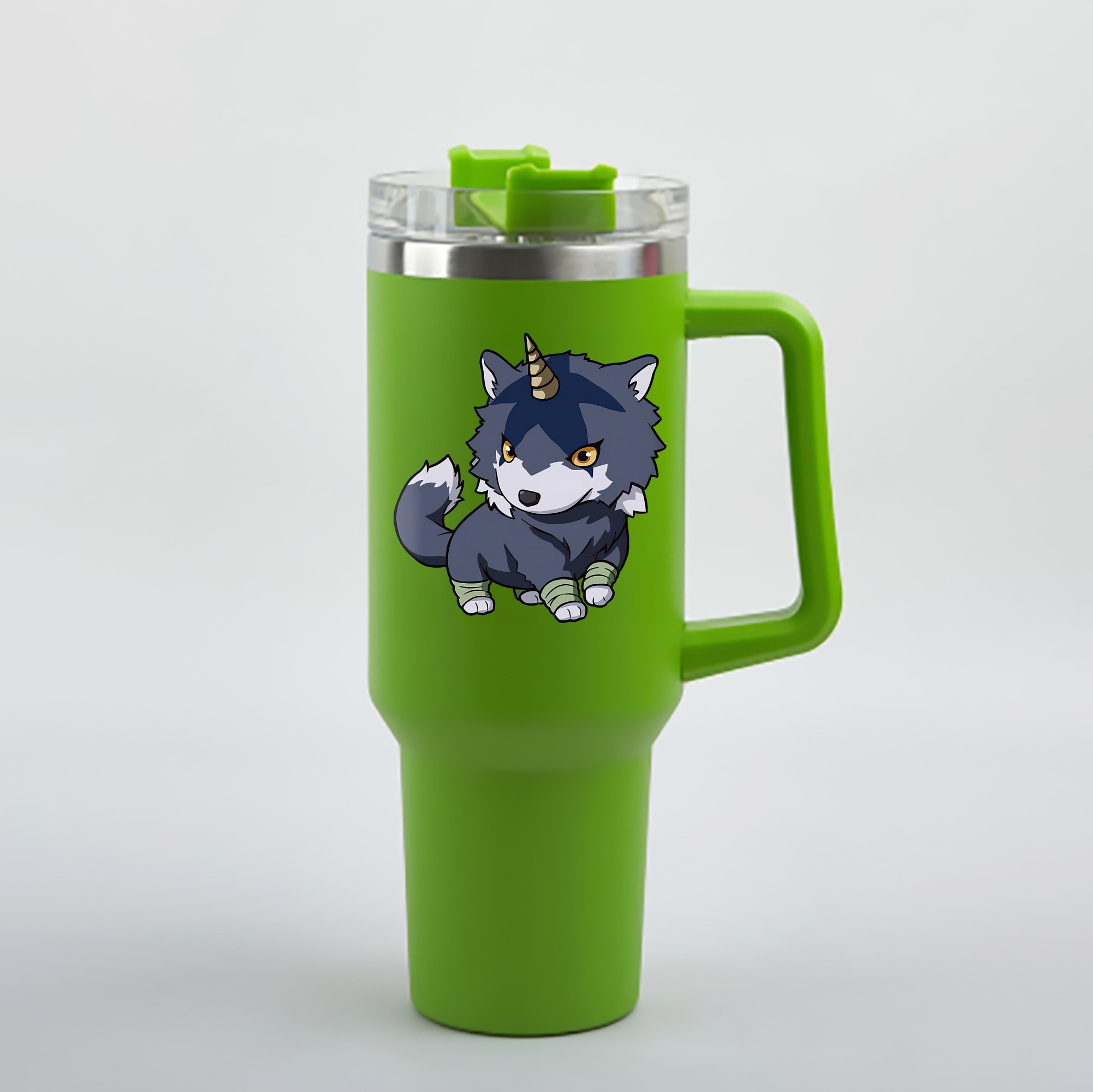 （画像用） 転スラ Regarding Reincarnated to Slime 1200mL車用タンブラー - クリスタルステッカー（プラスチックストロー付き）